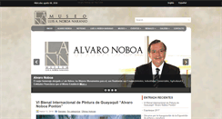 Desktop Screenshot of museoluisnoboanaranjo.com
