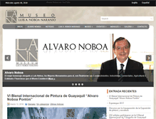 Tablet Screenshot of museoluisnoboanaranjo.com